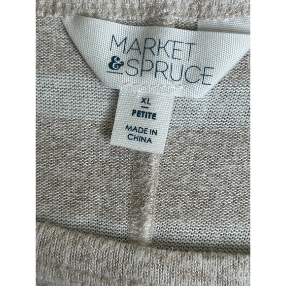 Stitch Fix Market & Spruce Brushed Knit Striped Cozy Top Petite XL 3/4 Sleeve - Picture 4 of 4